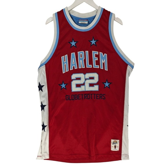 Platinum Fubu Other - Vintage Platinum FUBU Harlem Globetrotters Curly 22 Jersey XL 75th Anniv
